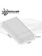 Loadchamp Mini Starthilfe Powerbank 10000mAh
