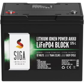 Lithium Batterie 75Ah 12,8V LiFePO4