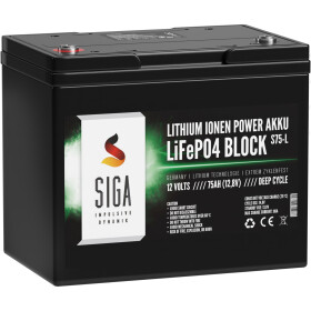 Lithium Batterie 75Ah 12,8V LiFePO4