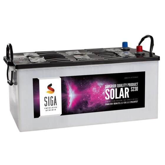 SIGA SOLAR Trocken 230Ah 12V Solarbatterie
