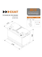 EXAKT Solar DCS Solarbatterie 100Ah 12V