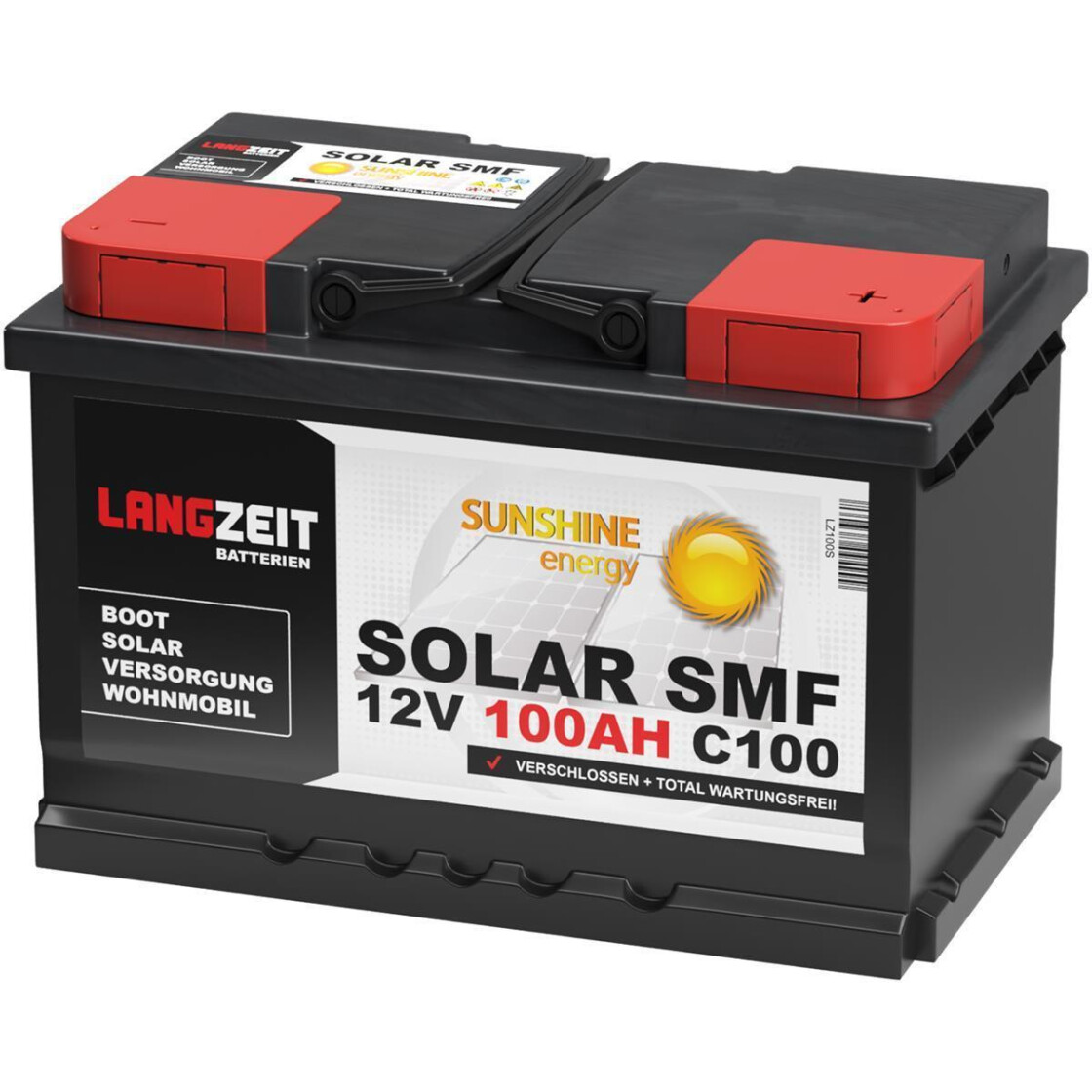 Langzeit Solarbatterie SMF 100Ah 12V, 108,32 €