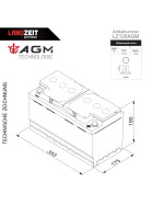 Langzeit AGM Solarbatterie 120Ah 12V