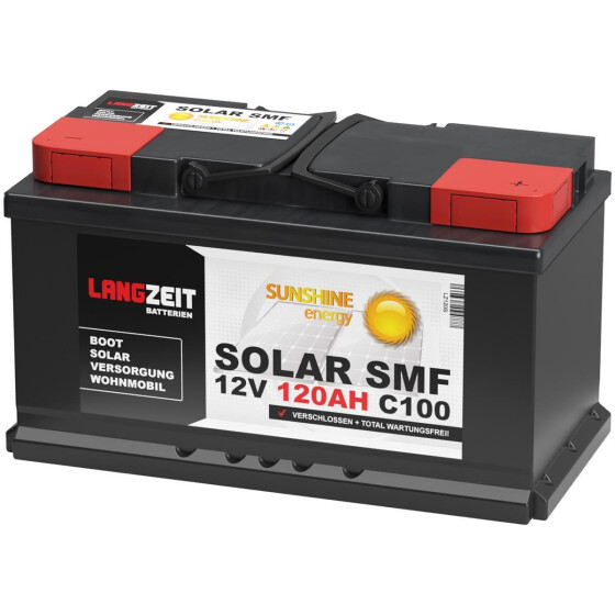 Langzeit Solarbatterie SMF 120Ah 12V
