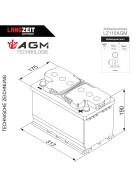 Langzeit Solarbatterie AGM 110Ah 12V