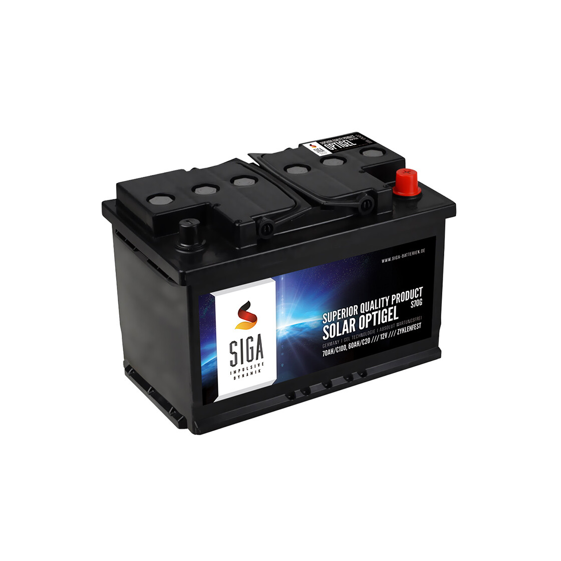 SIGA Solar OPTIGEL Batterie 70Ah 12V, 230,17 €