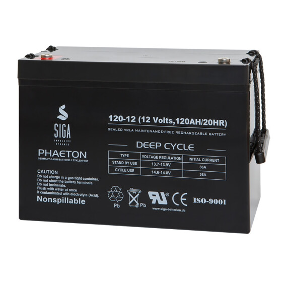 SOLIS Solarbatterie 12V 230Ah AGM Batterie Versorgungsbatterie