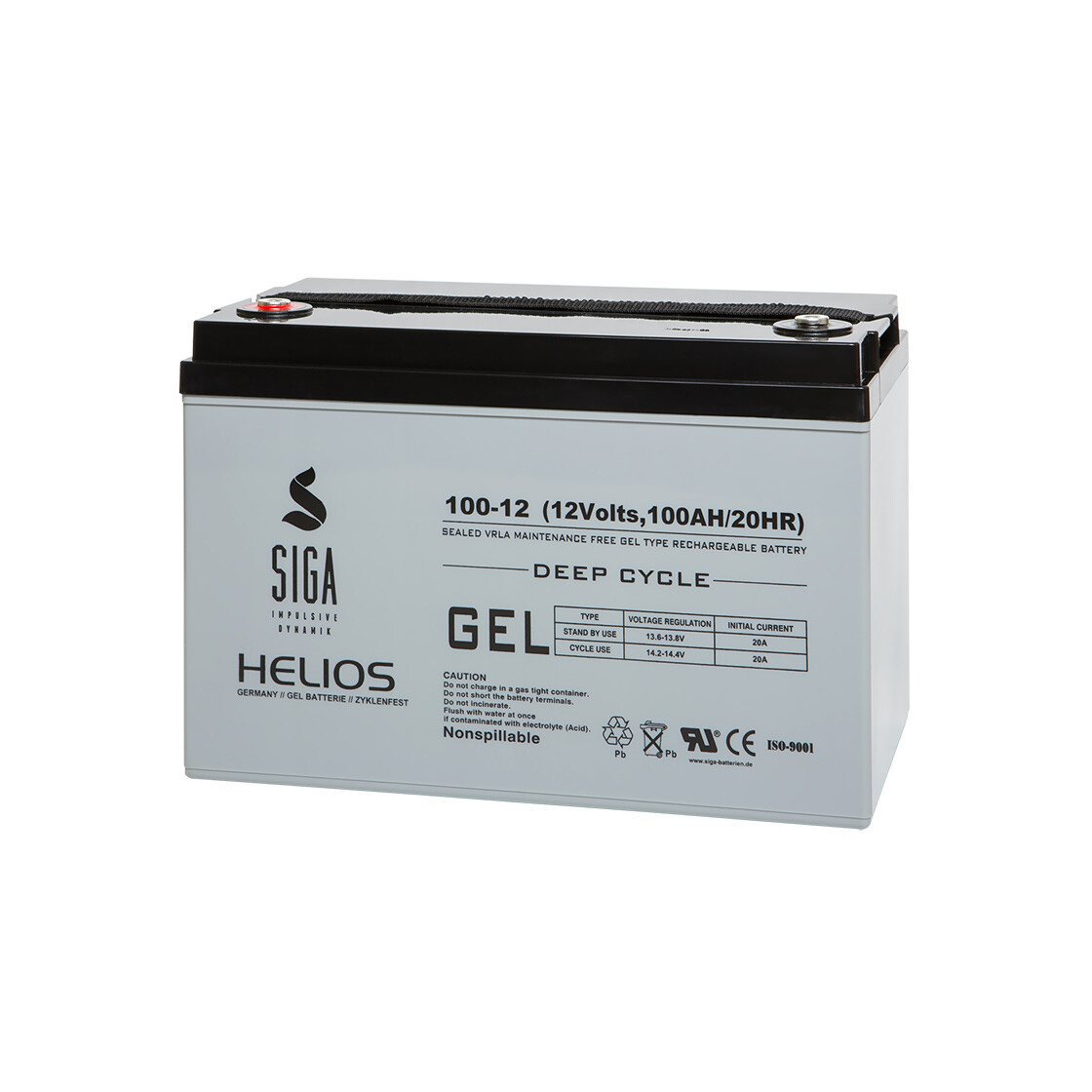 SIGA Helios GEL Batterie 100Ah 12V, 254,54 €