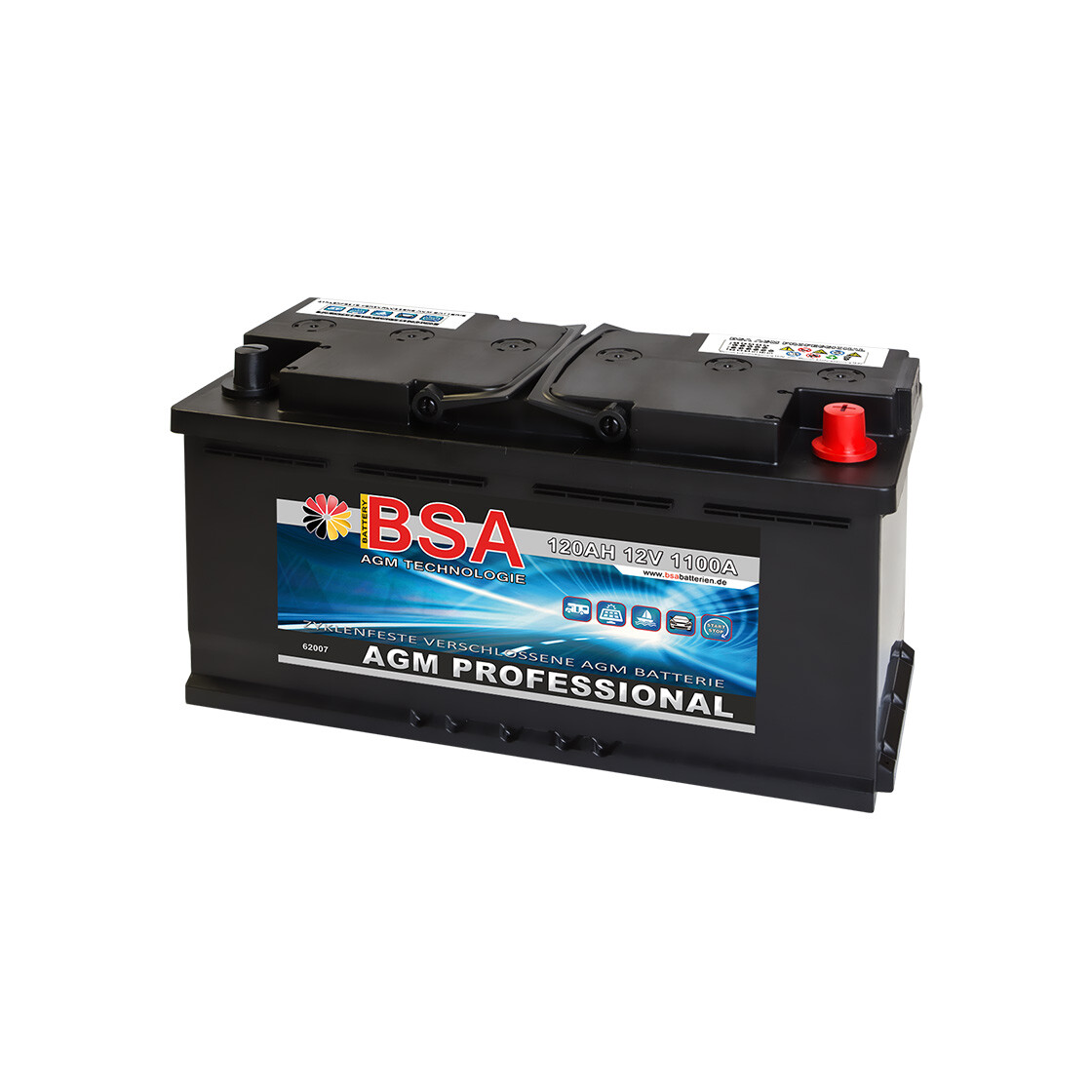 BSA AGM Professional Solarbatterie 120Ah 12V, 175,63 €