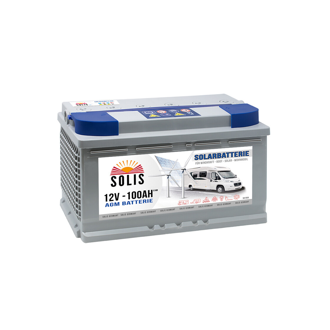 Solis Solarbatterie AGM 100Ah 12V, 167,98 €