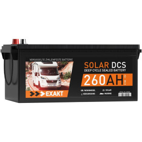 EXAKT Solar DCS Solarbatterie 260Ah 12V